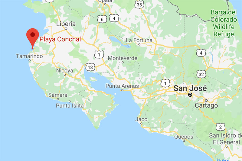 conchal beach location
